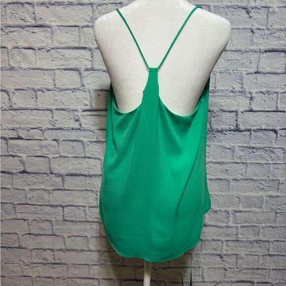 J. Crew Cami Racerback green tank top blouse size M - Picture 2 of 9